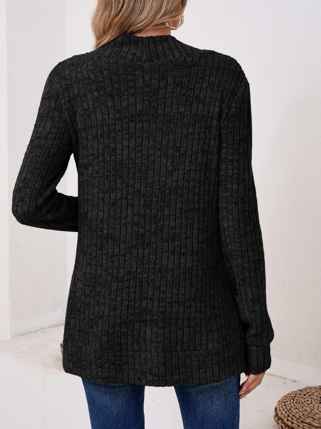 Damen Frühling/Herbst Oberbekleidung Retro Nahtverarbeitung Unifarben Langarm Jacke