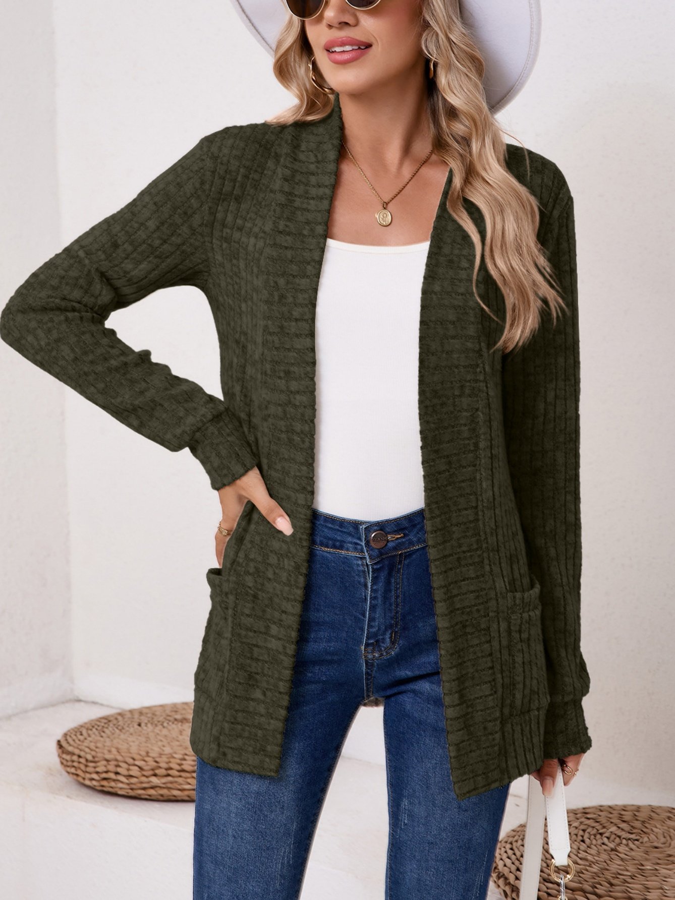Damen Frühling/Herbst Oberbekleidung Retro Nahtverarbeitung Unifarben Langarm Jacke