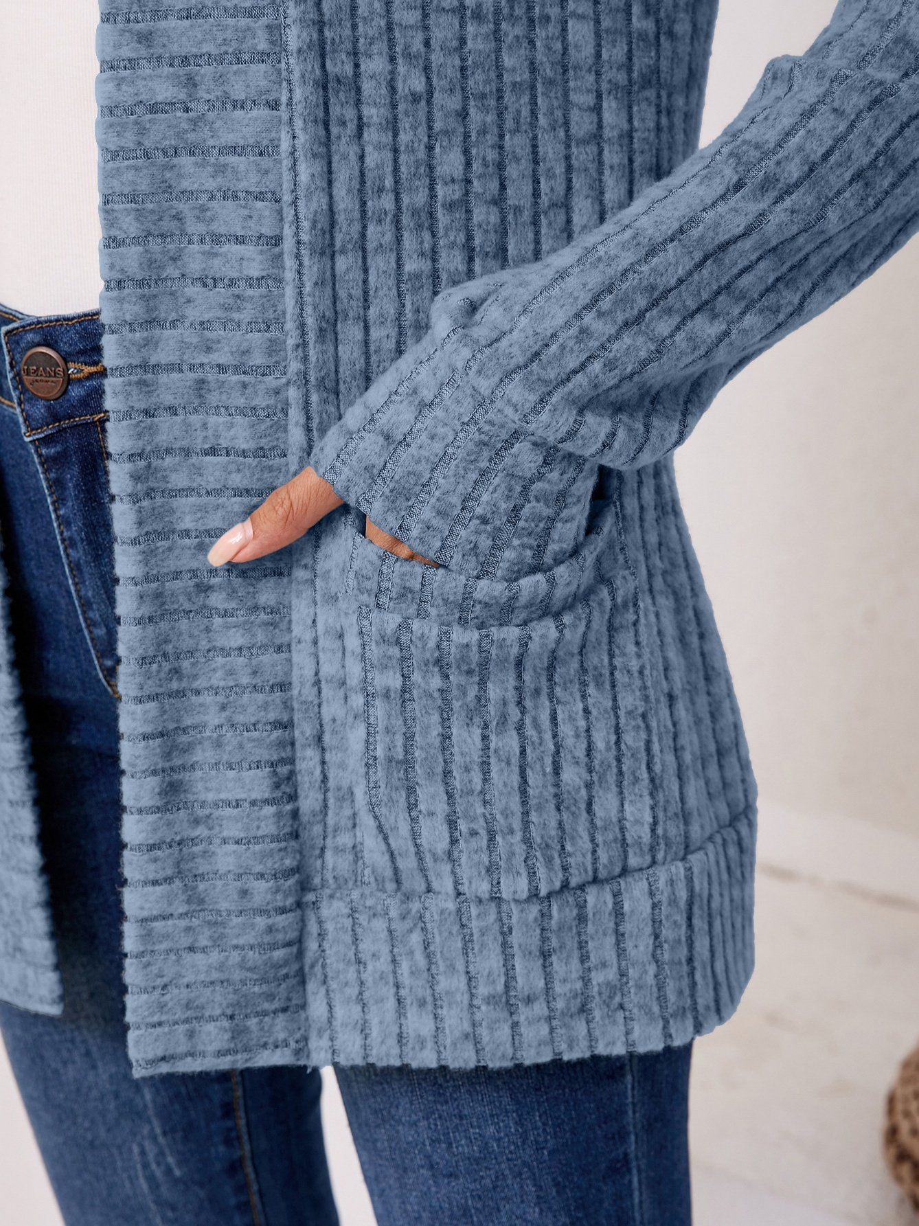 Damen Frühling/Herbst Oberbekleidung Retro Nahtverarbeitung Unifarben Langarm Jacke