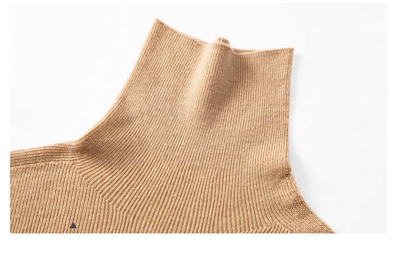 Licht Luxuriös hochwertig Pullover Herbst und Winter Haufen Ausschnitt Base Pullover Schmal Passen Dick Base Pullover