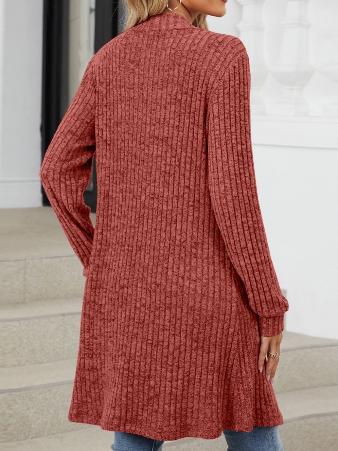 Damen Frühling/Herbst Oberbekleidung Retro Nahtverarbeitung Unifarben Langarm Wickeln Jacke
