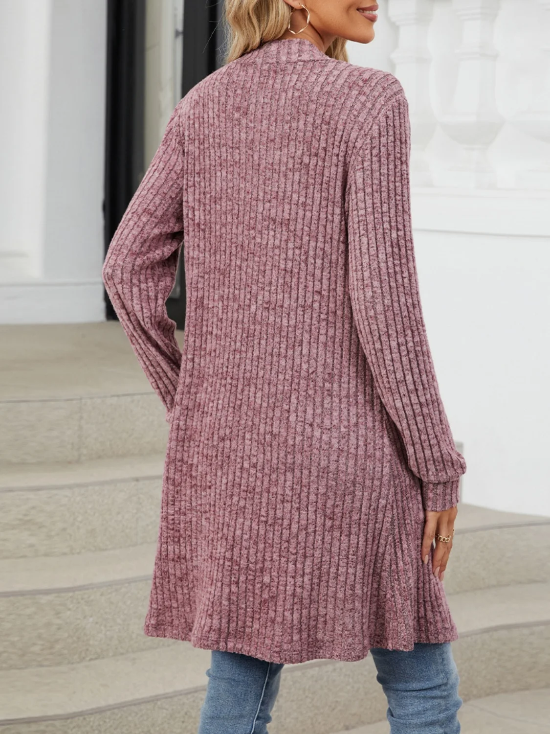Damen Frühling/Herbst Oberbekleidung Retro Nahtverarbeitung Unifarben Langarm Wickeln Jacke