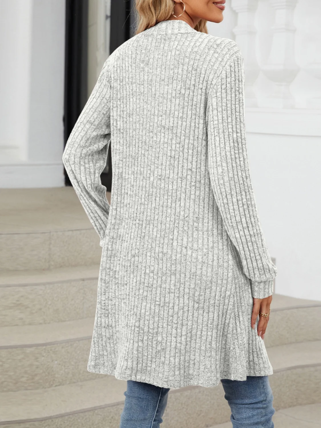 Damen Frühling/Herbst Oberbekleidung Retro Nahtverarbeitung Unifarben Langarm Wickeln Jacke