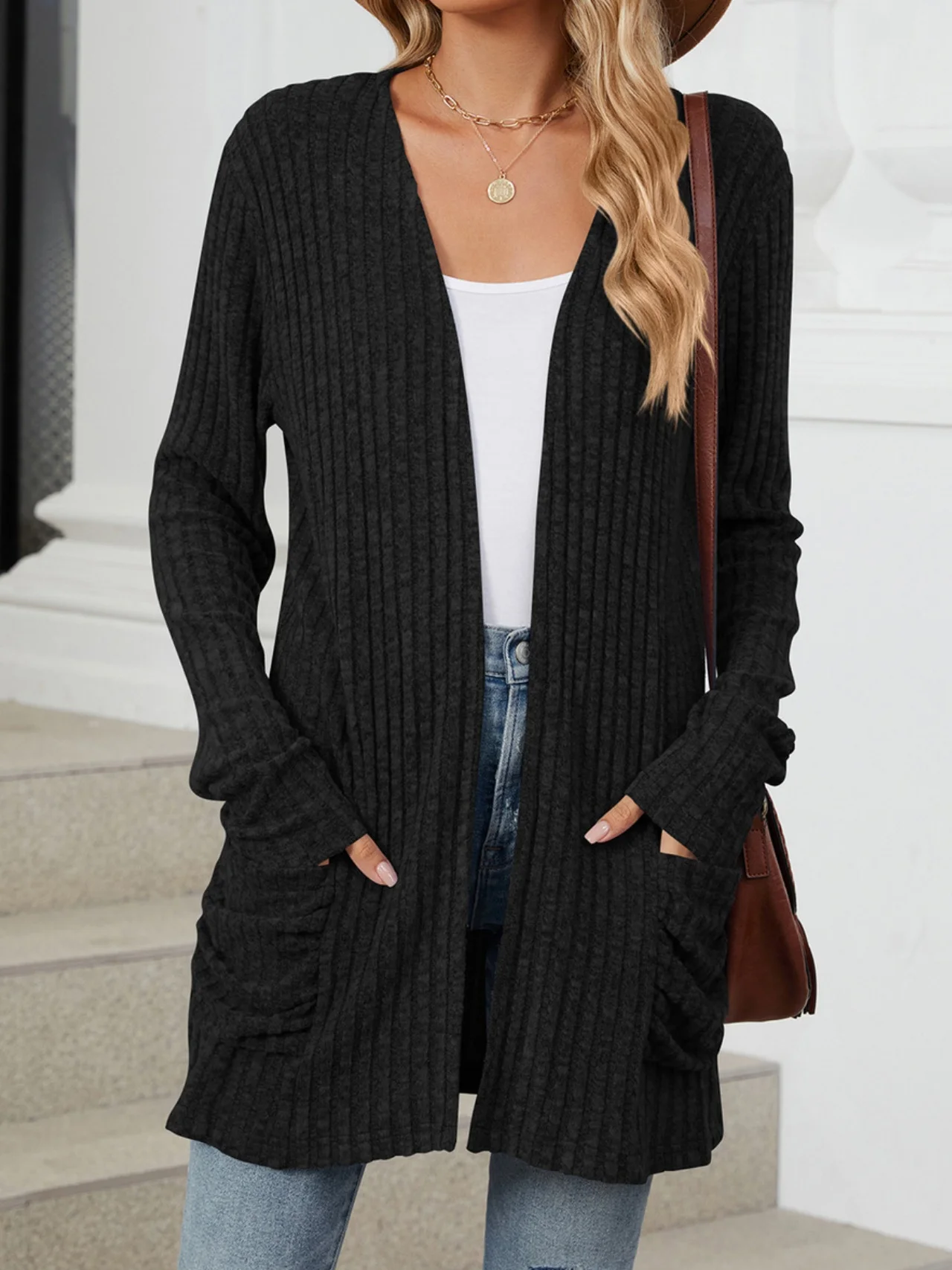 Damen Frühling/Herbst Oberbekleidung Retro Gerafft Unifarben Langarm Jacke