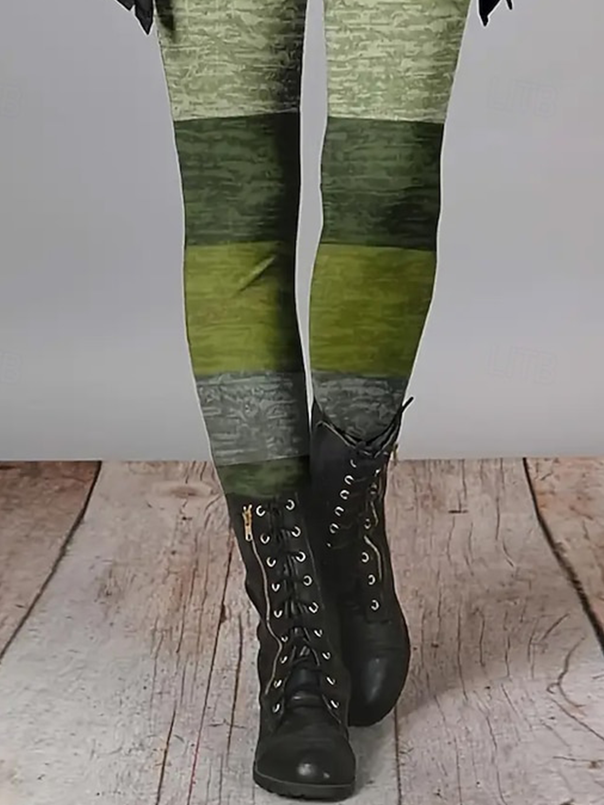 Damen Gestreift Retro Alle Jahreszeiten Lang Leggings