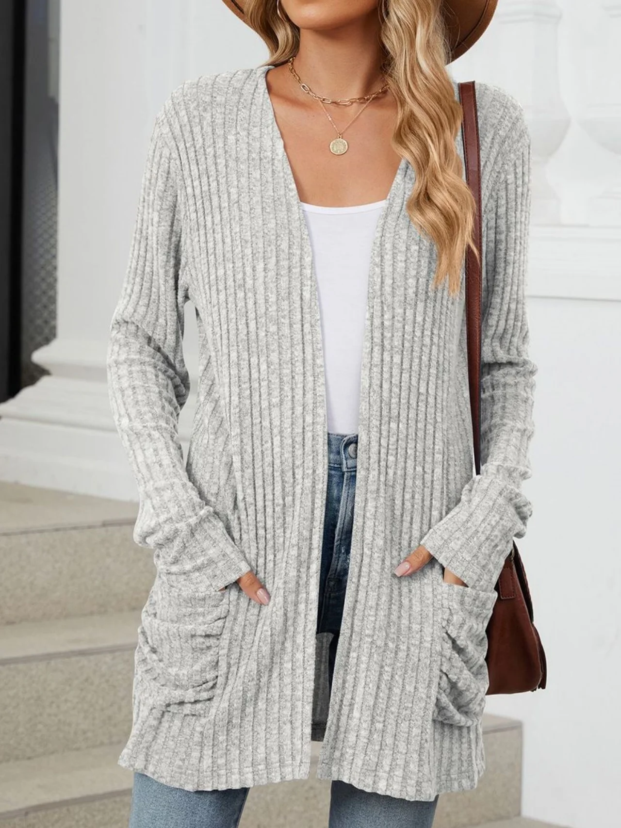 Damen Frühling/Herbst Oberbekleidung Retro Gerafft Unifarben Langarm Jacke