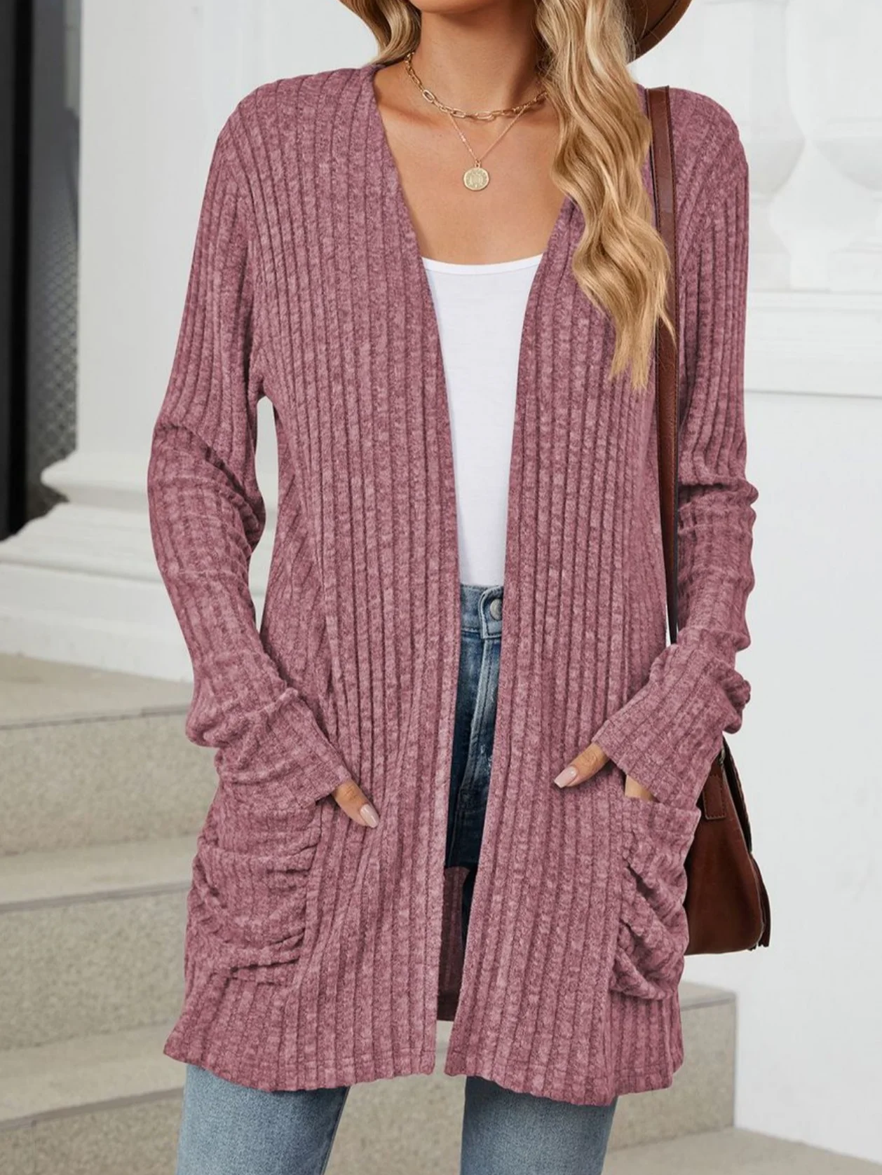 Damen Frühling/Herbst Oberbekleidung Retro Gerafft Unifarben Langarm Jacke