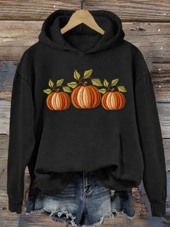 Lässig Kapuze Halloween (Kürbis) Kapuze Print