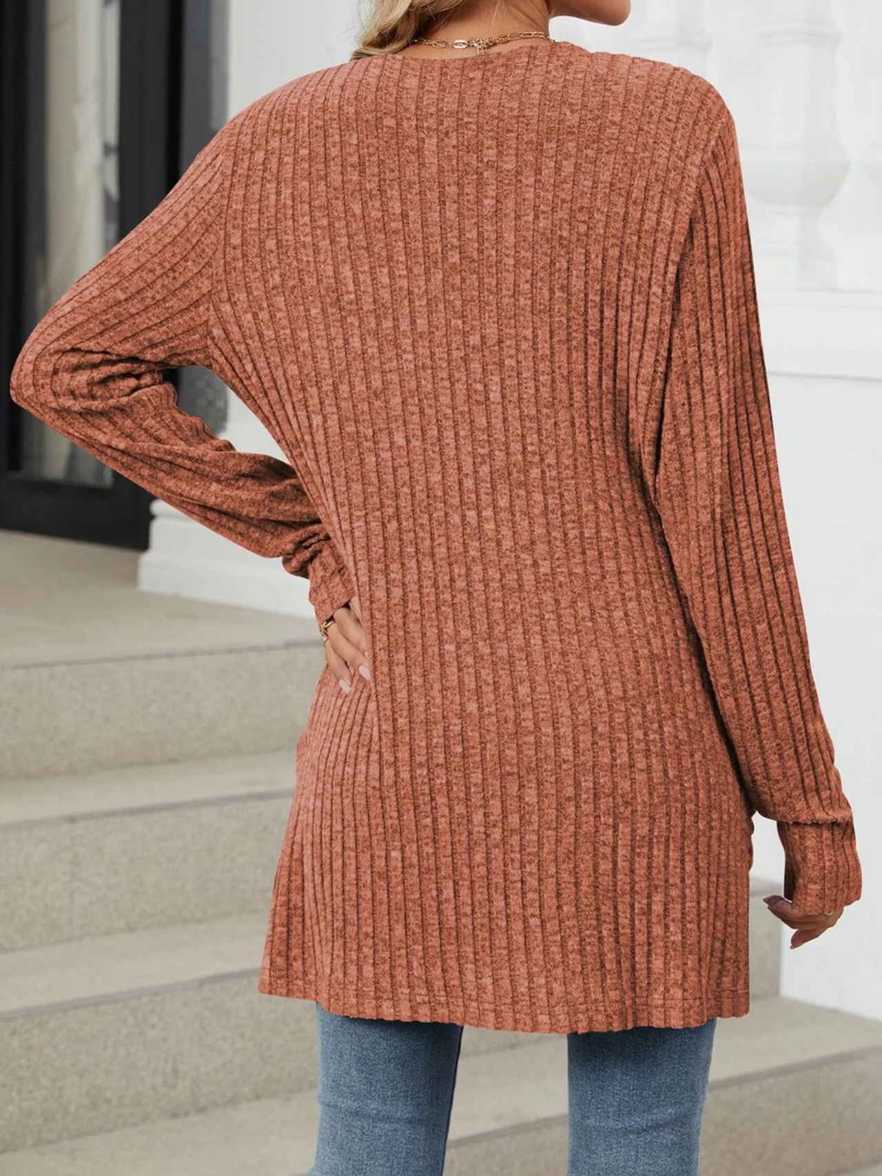 Damen Frühling/Herbst Oberbekleidung Retro Gerafft Unifarben Langarm Jacke