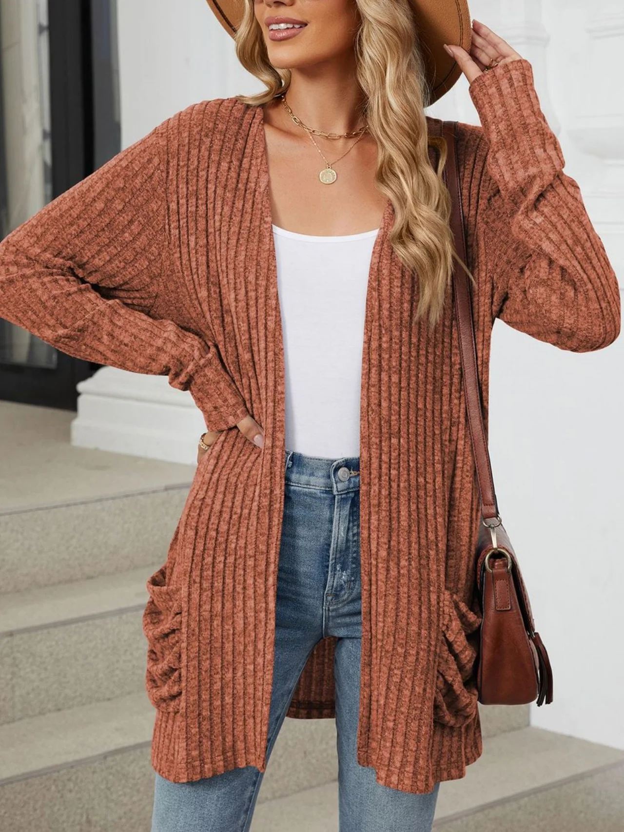 Damen Frühling/Herbst Oberbekleidung Retro Gerafft Unifarben Langarm Jacke
