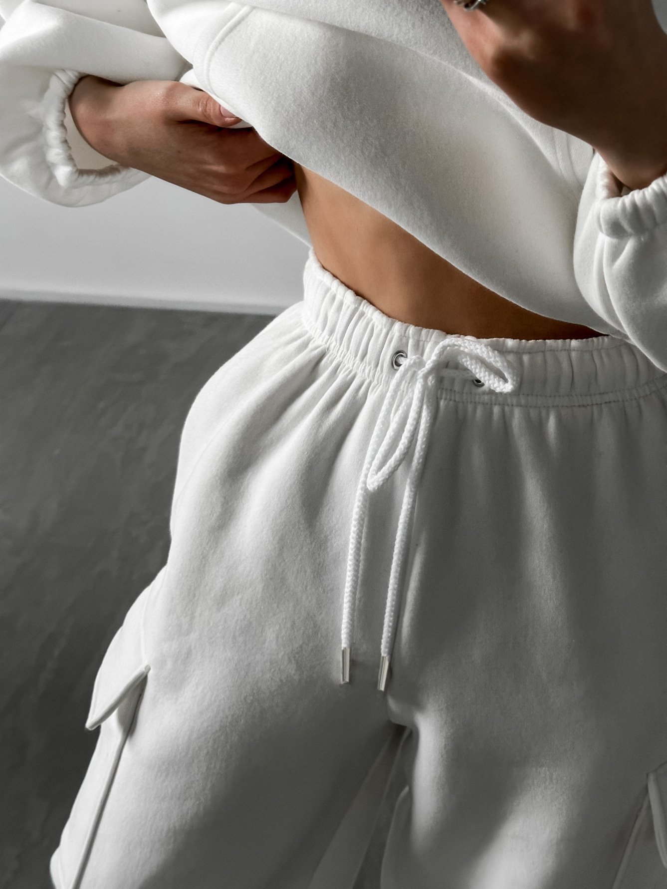 Damen Unifarben Zweiteiliges Set Täglich Langarm Lässig Frühling/Herbst Bluse mit Hose Matching Set