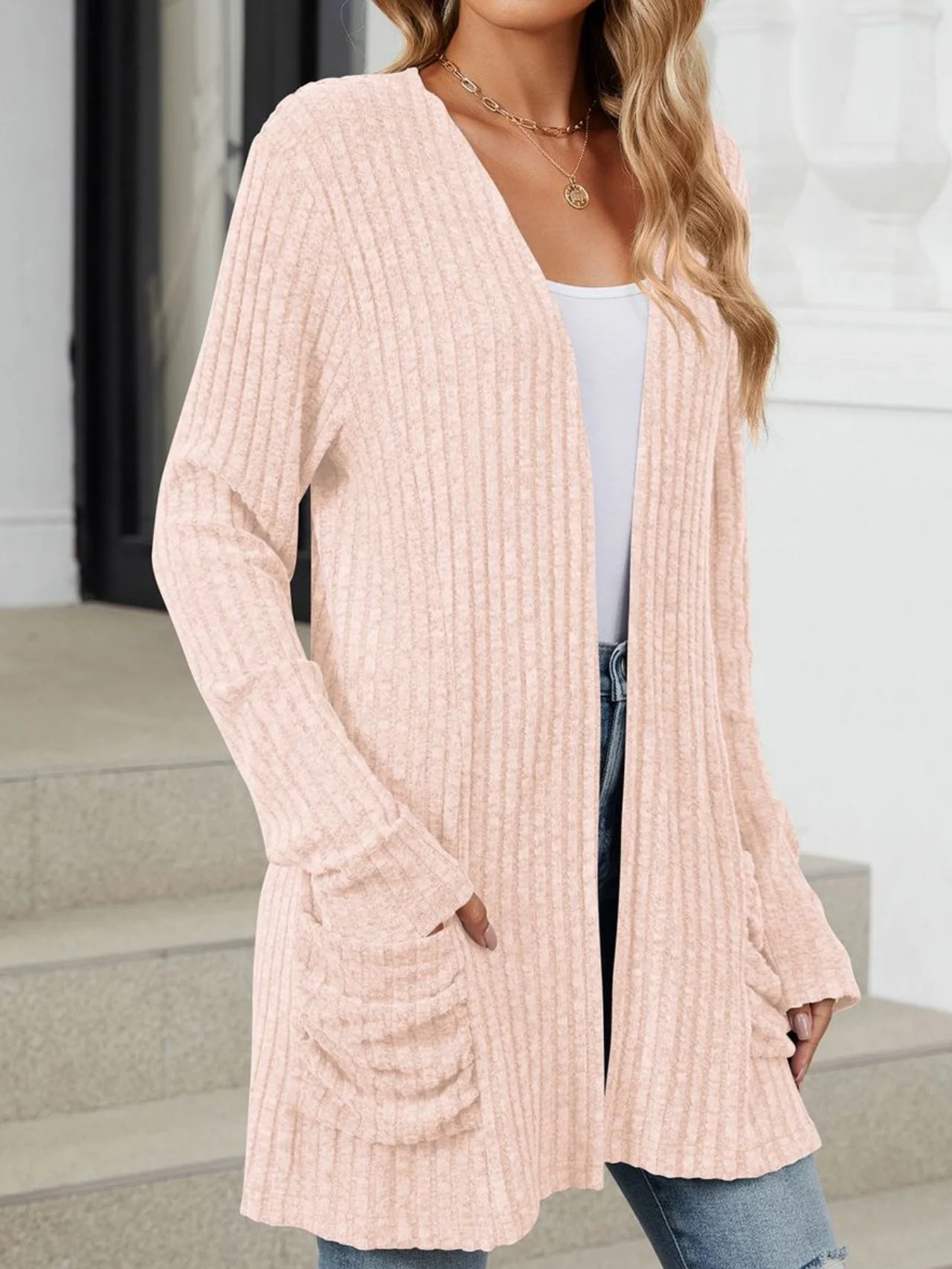 Damen Frühling/Herbst Oberbekleidung Retro Gerafft Unifarben Langarm Jacke