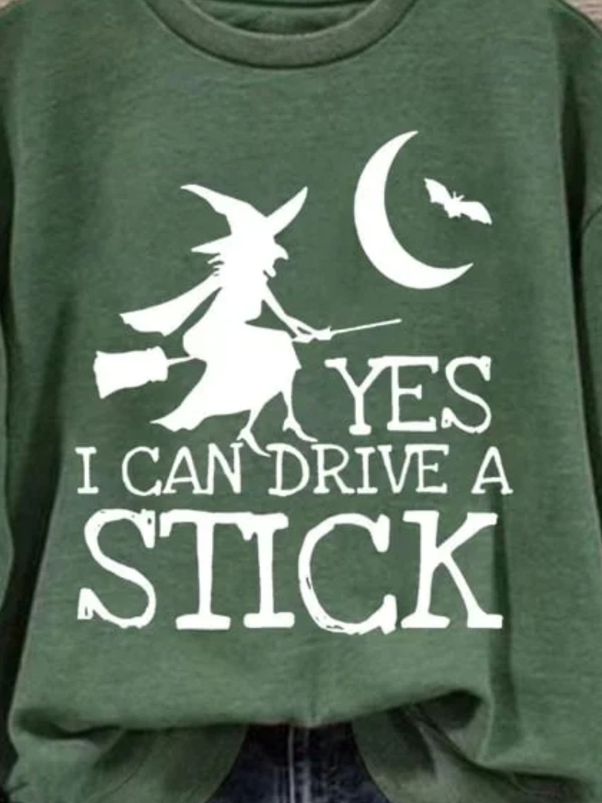 Retro Rundhals Halloween Sweatshirt