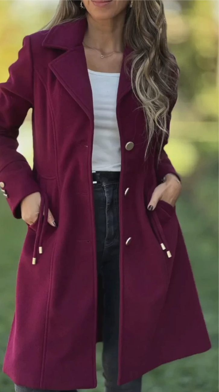 Damen Frühling/Herbst Oberbekleidung Lässig Unifarben Langarm Schalkragen Jacke