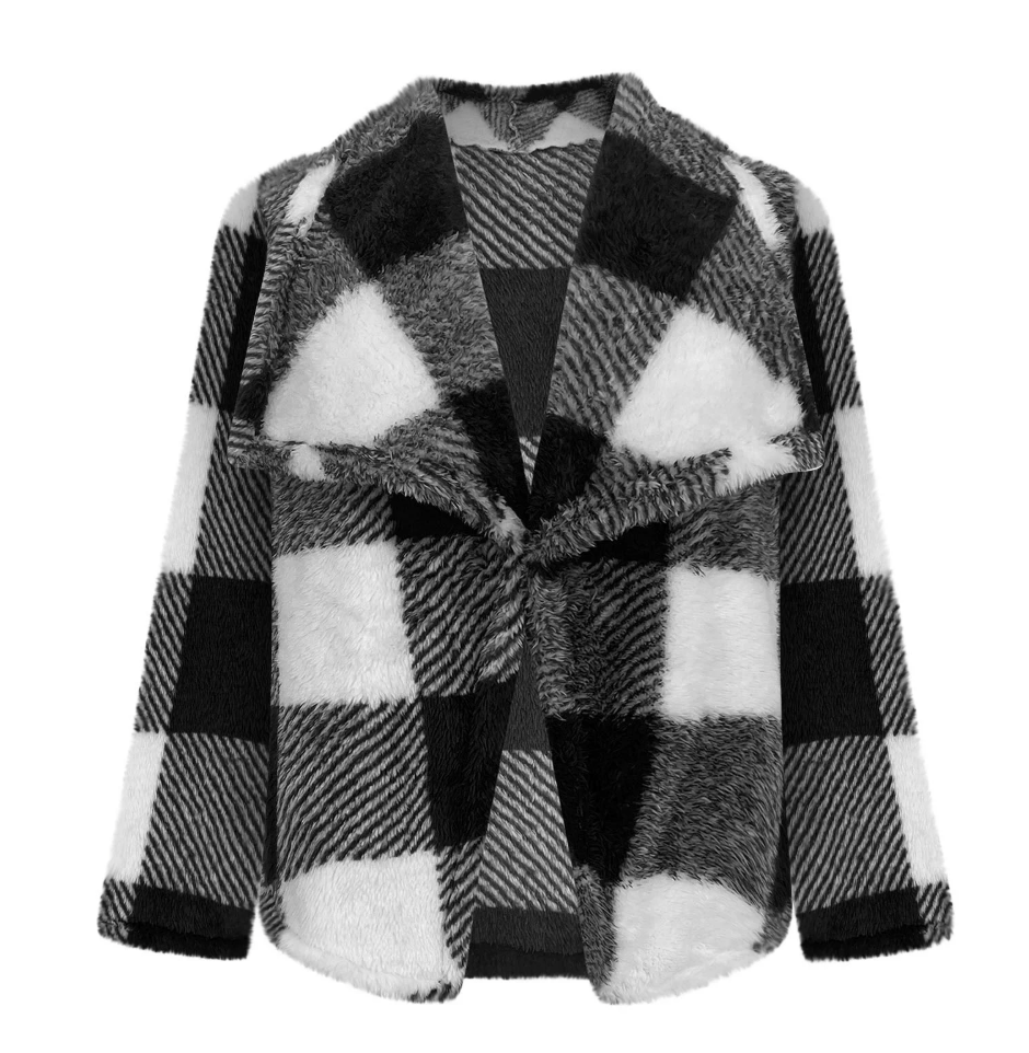 Damen Frühling/Herbst Oberbekleidung Lässig Gestreift Langarm Schalkragen Jacke