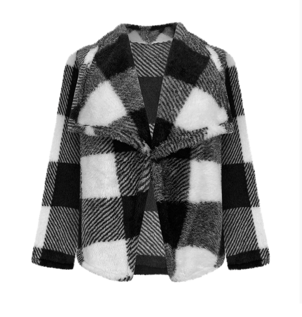 Damen Frühling/Herbst Oberbekleidung Lässig Gestreift Langarm Schalkragen Jacke