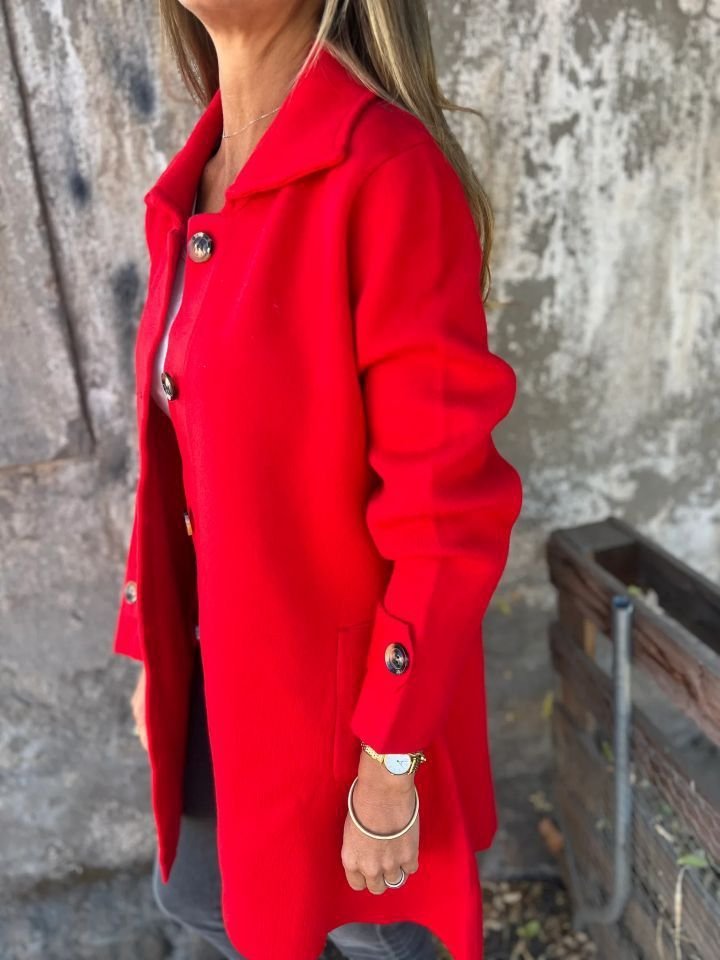 Damen Frühling/Herbst Oberbekleidung Lässig Unifarben Langarm Schalkragen Jacke