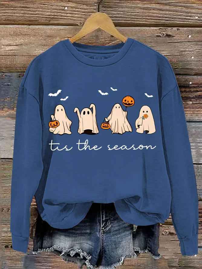 Lässig Rundhals Halloween Sweatshirt