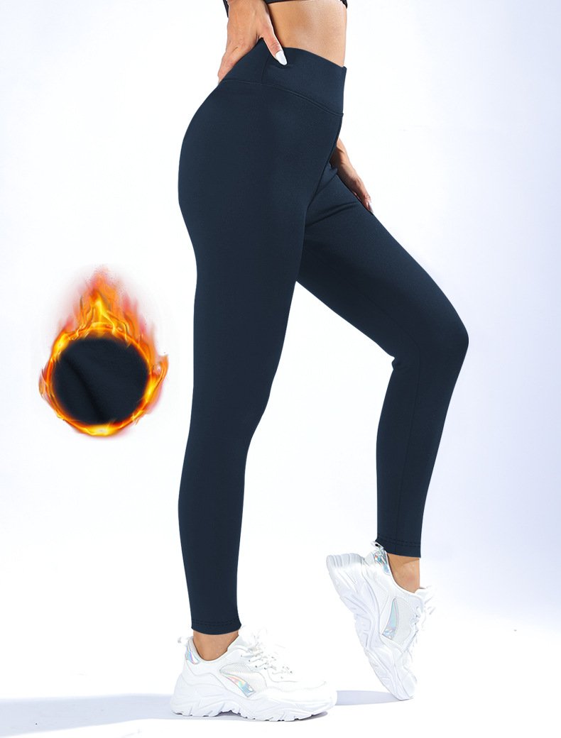 Damen Unifarben Lässig Winter Knöchelhose Leggings
