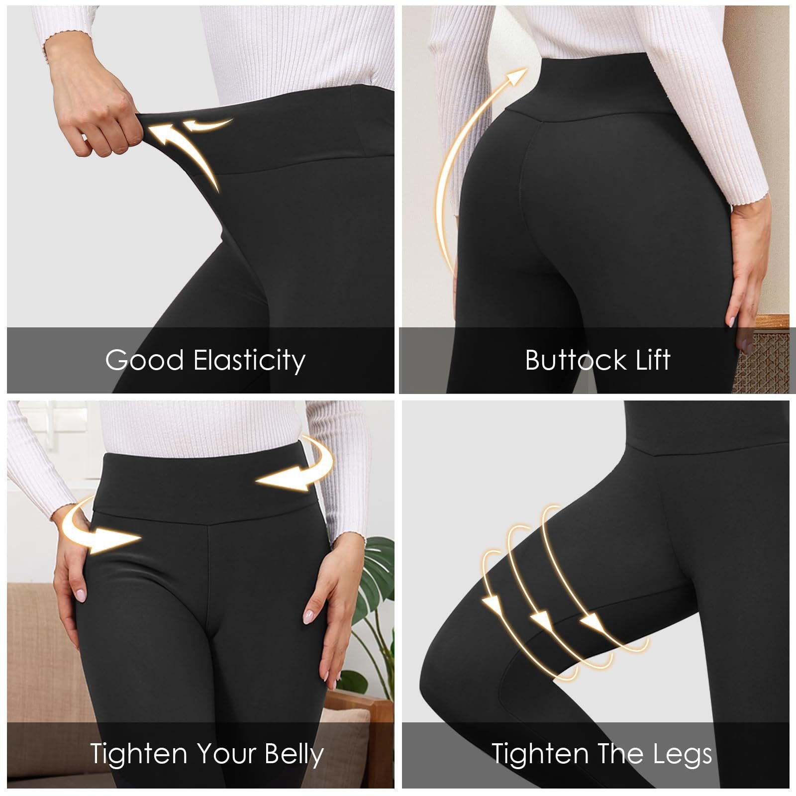Damen Unifarben Lässig Winter Knöchelhose Leggings