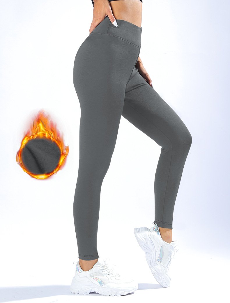 Damen Unifarben Lässig Winter Knöchelhose Leggings