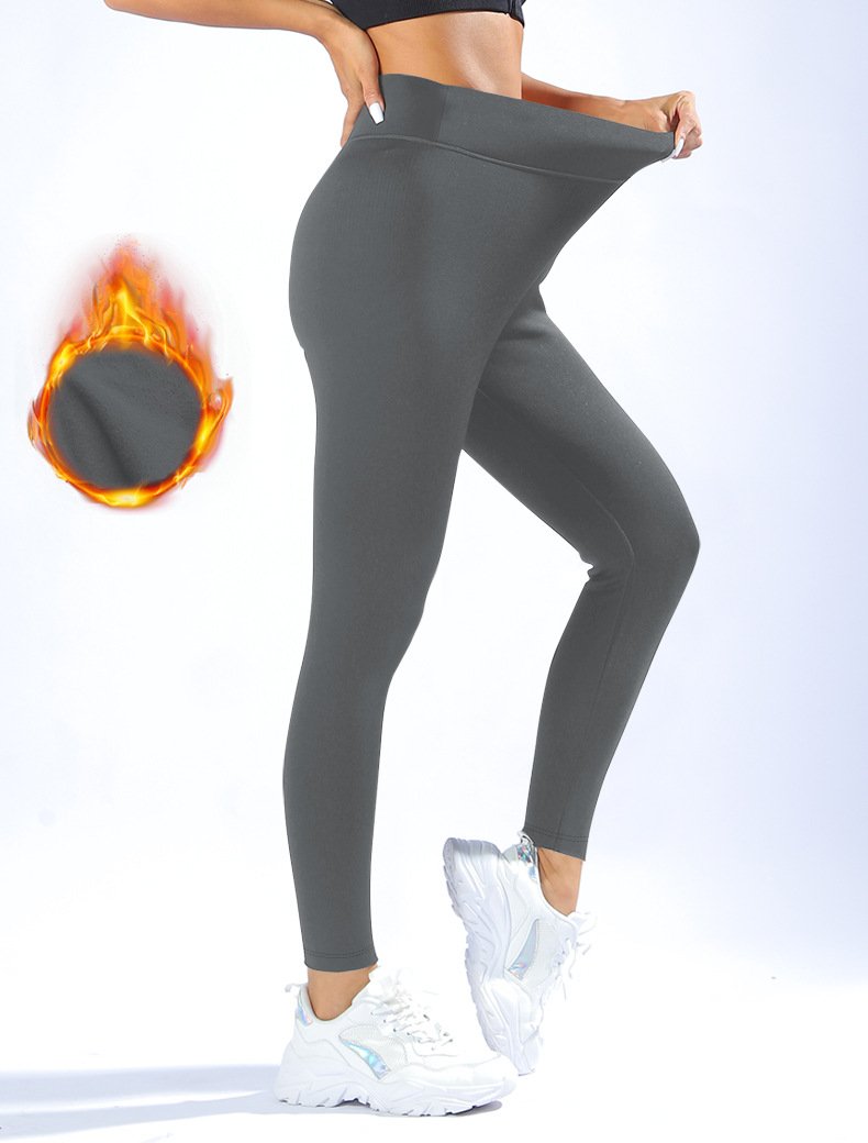 Damen Unifarben Lässig Winter Knöchelhose Leggings