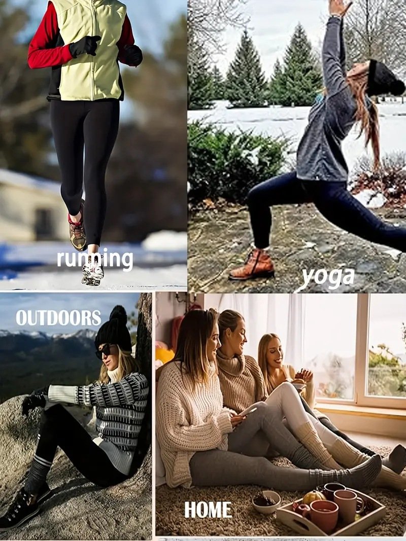 Damen Unifarben Lässig Winter Knöchelhose Leggings