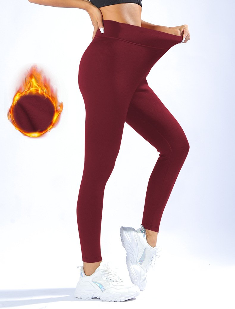 Damen Unifarben Lässig Winter Knöchelhose Leggings