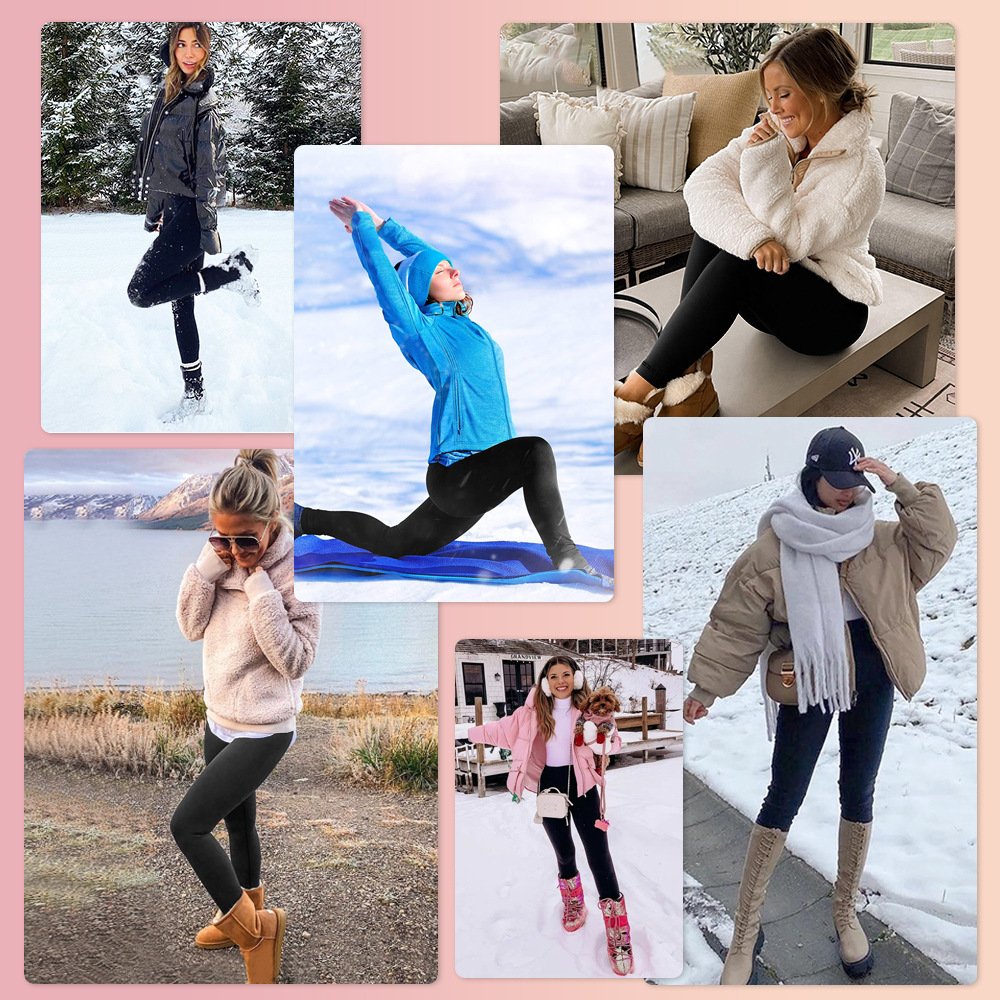 Damen Unifarben Lässig Winter Knöchelhose Leggings