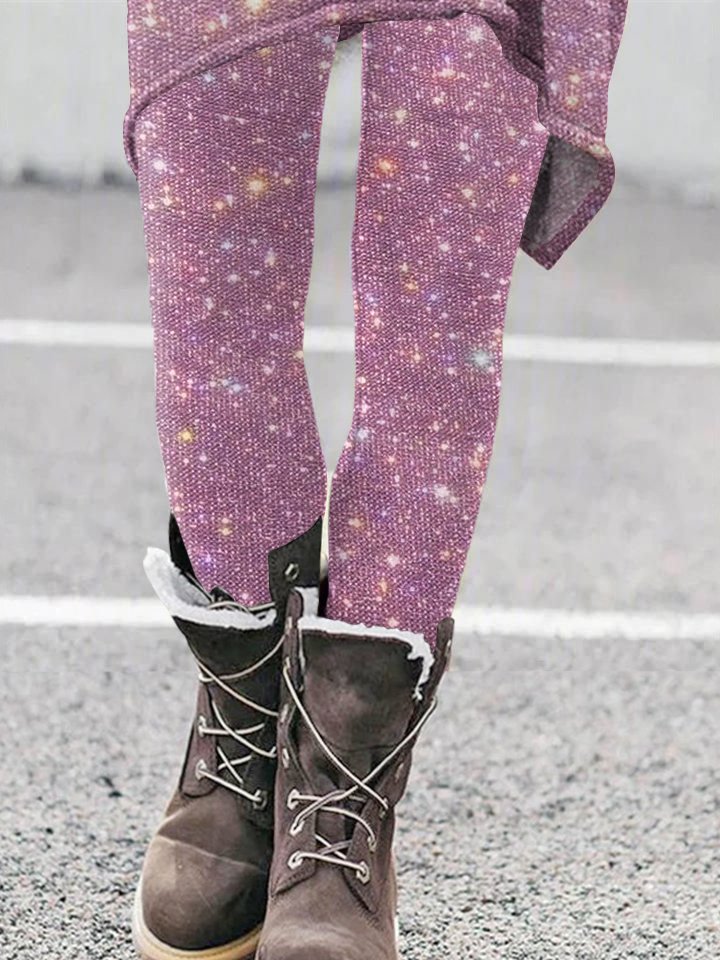 Damen Halloween Retro Alle Jahreszeiten Lang Leggings
