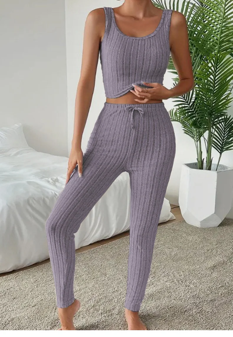 Damen Unifarben Matching Kostüm Täglich Langarm Lässig Frühling/Herbst Mehrteiliges Set Matching Set