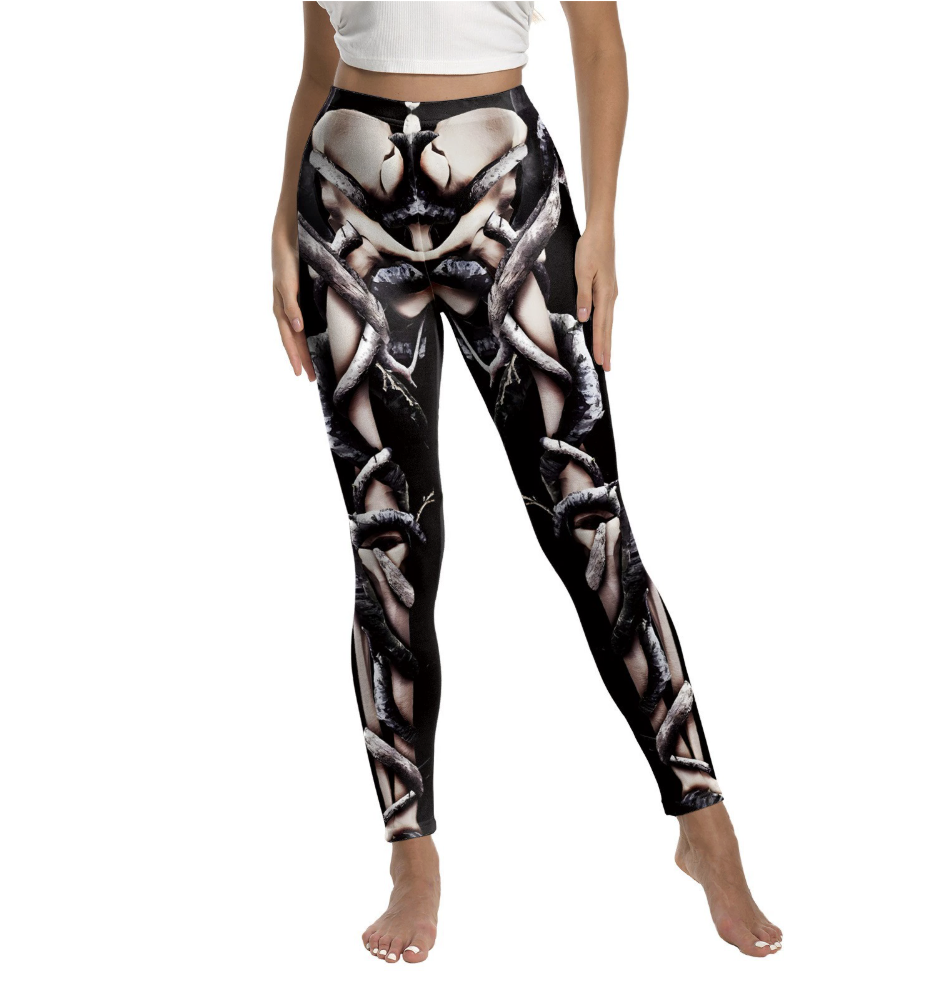 Damen Halloween Lässig Alle Jahreszeiten Lang Leggings