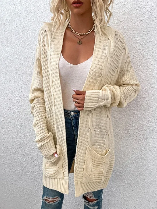 Damen Frühling/Herbst Oberbekleidung Retro Nahtverarbeitung Unifarben Langarm Jacke