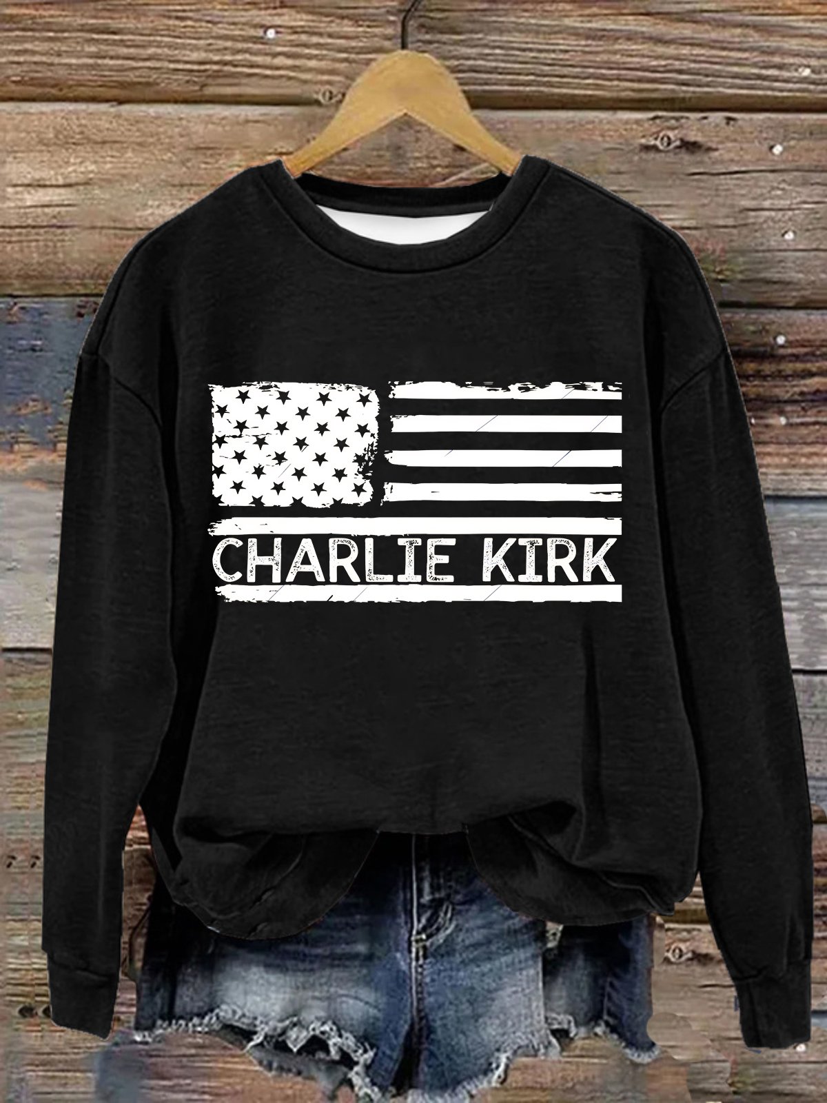 Lässig Rundhals Textbriefe Sweatshirt