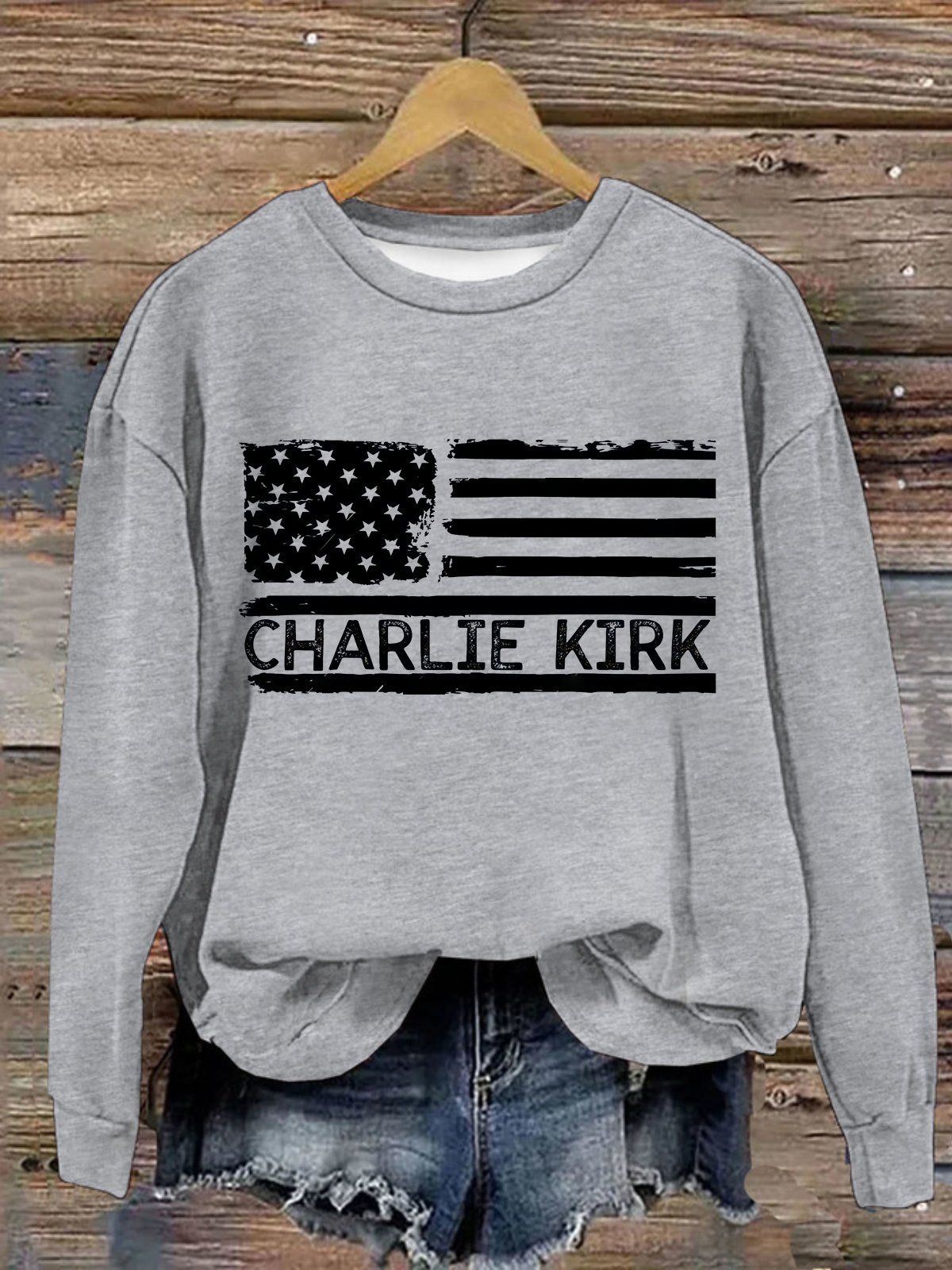 Lässig Rundhals Textbriefe Sweatshirt
