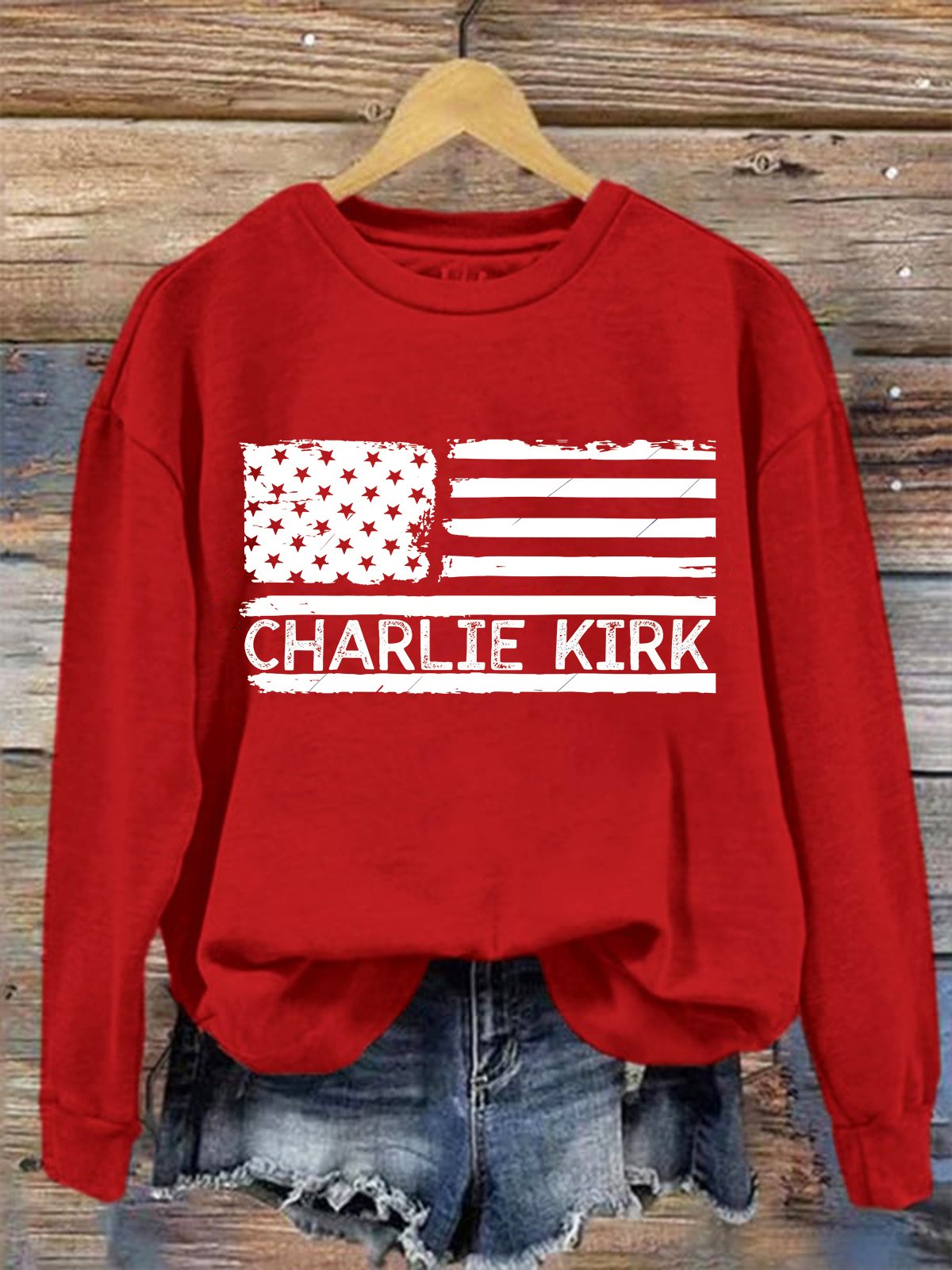 Lässig Rundhals Textbriefe Sweatshirt