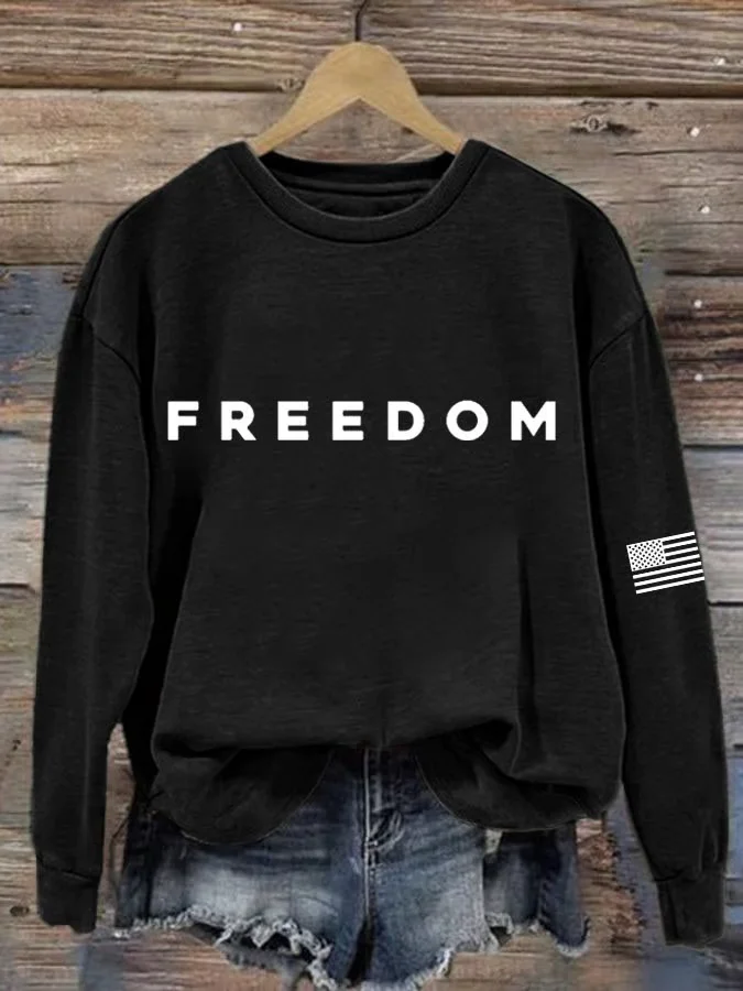 Lässig Rundhals Textbriefe Sweatshirt