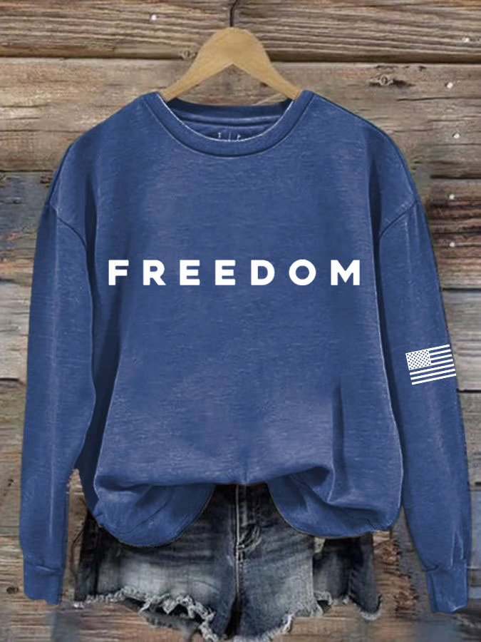Lässig Rundhals Textbriefe Sweatshirt