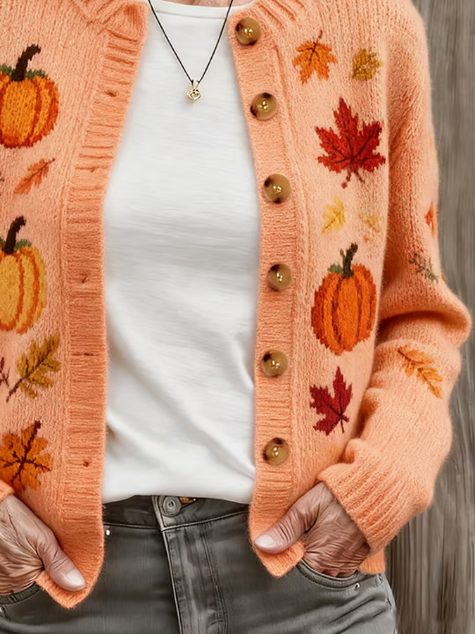 Damen Wolle/Stricken Unifarben Langarm Bequem Lässig Strickjacke