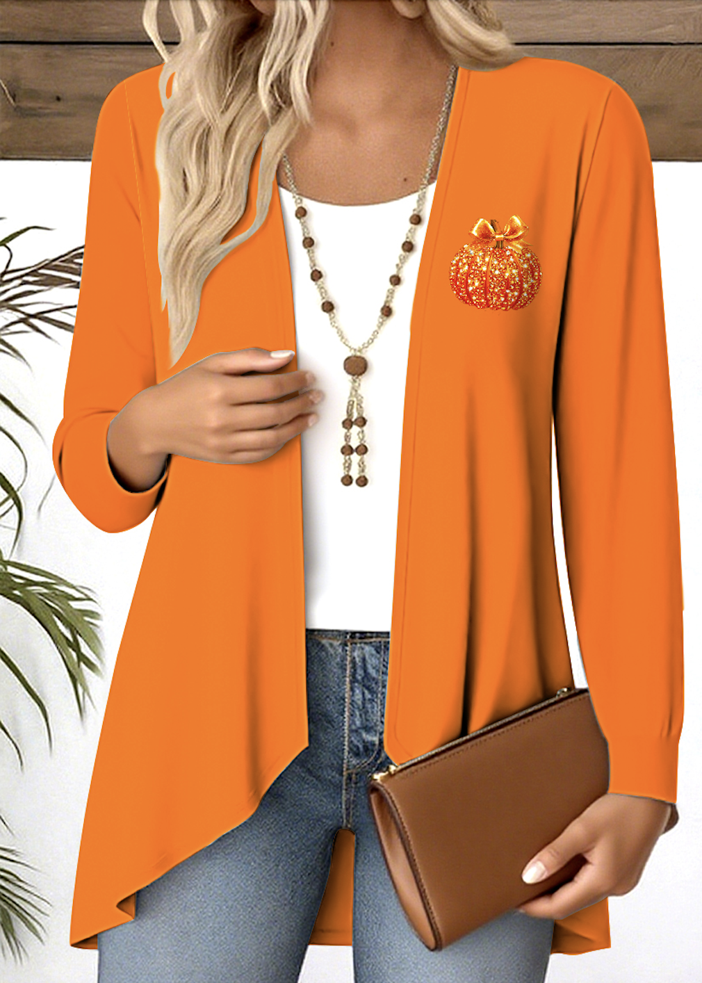 V-Ausschnitt Langarm Halloween Regelmäßig Mikroelastizität Regelmäßige Passform Bluse für Damen