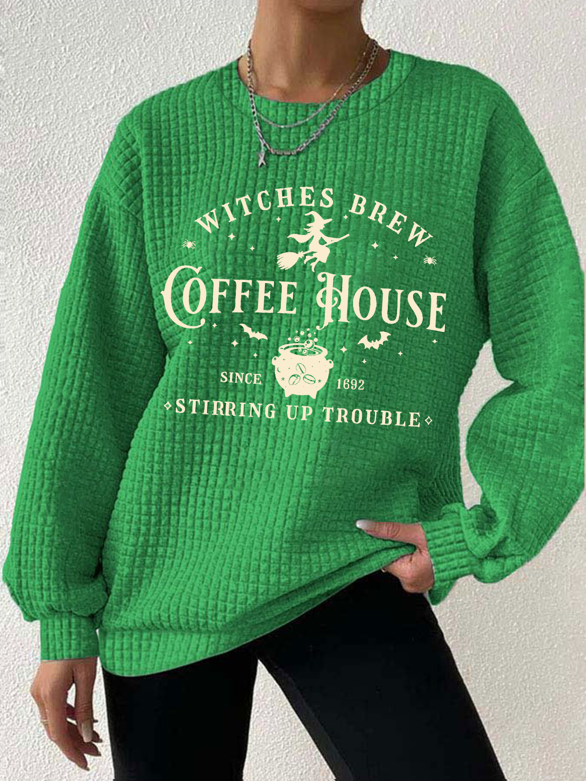 Lässig Rundhals Halloween Sweatshirt