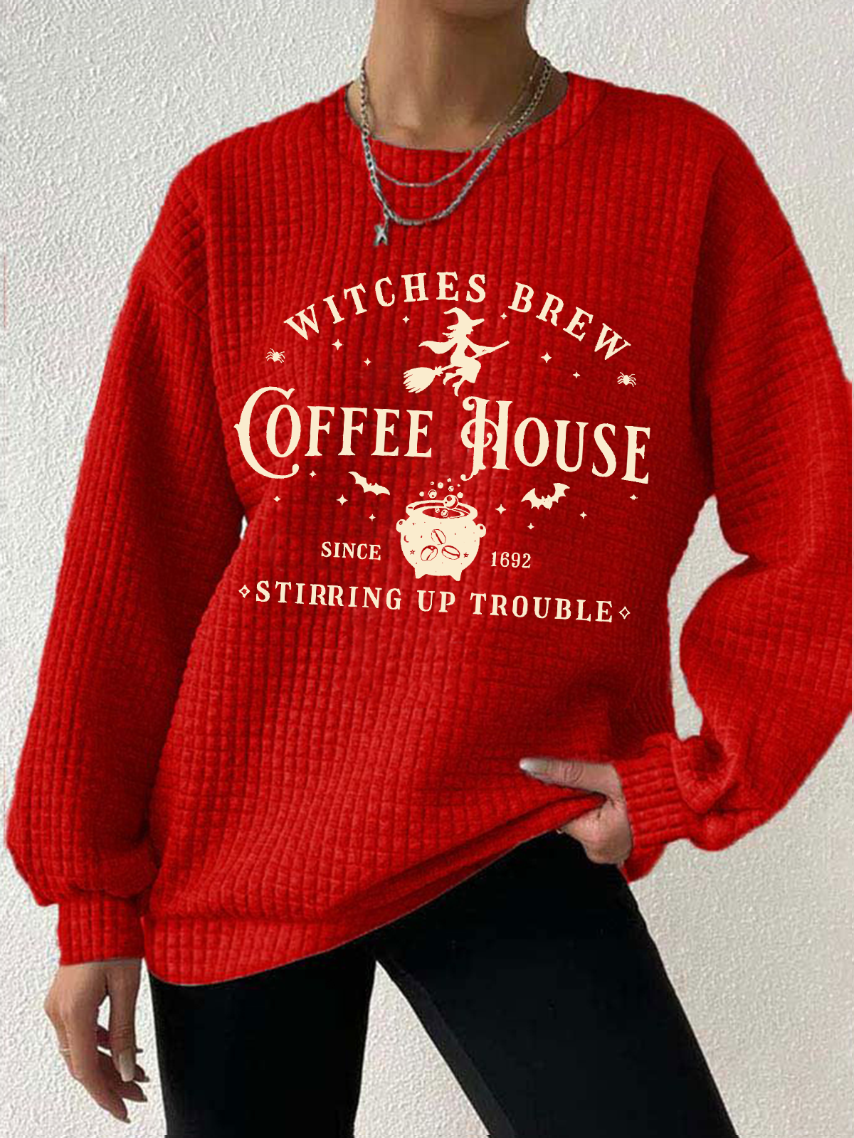 Lässig Rundhals Halloween Sweatshirt