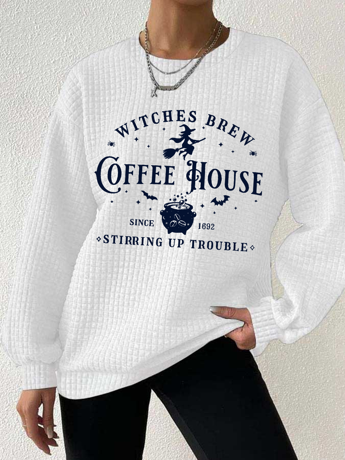 Lässig Rundhals Halloween Sweatshirt