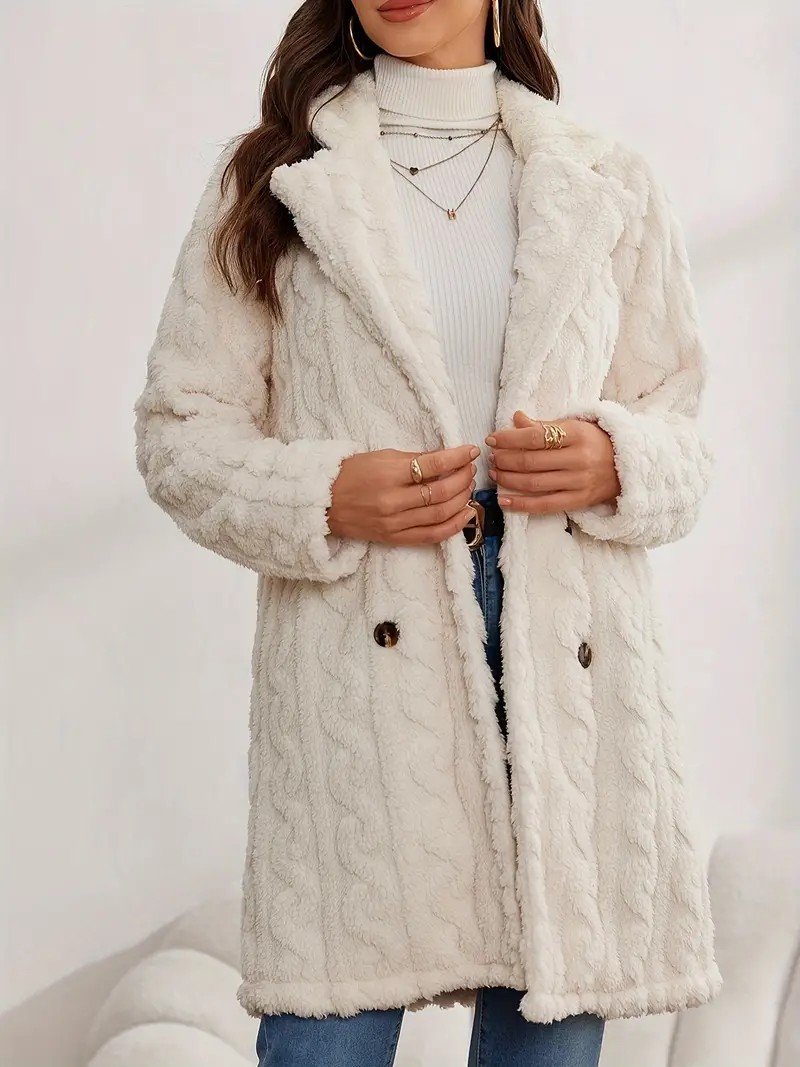 Damen Winter Oberbekleidung Lässig Unifarben Langarm Jacke