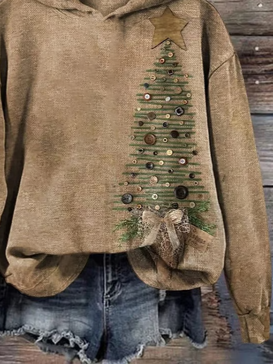 Lässig Kapuze Weihnachten Kapuze Print