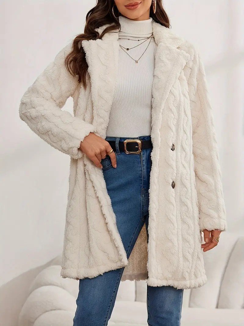 Damen Winter Oberbekleidung Lässig Unifarben Langarm Jacke