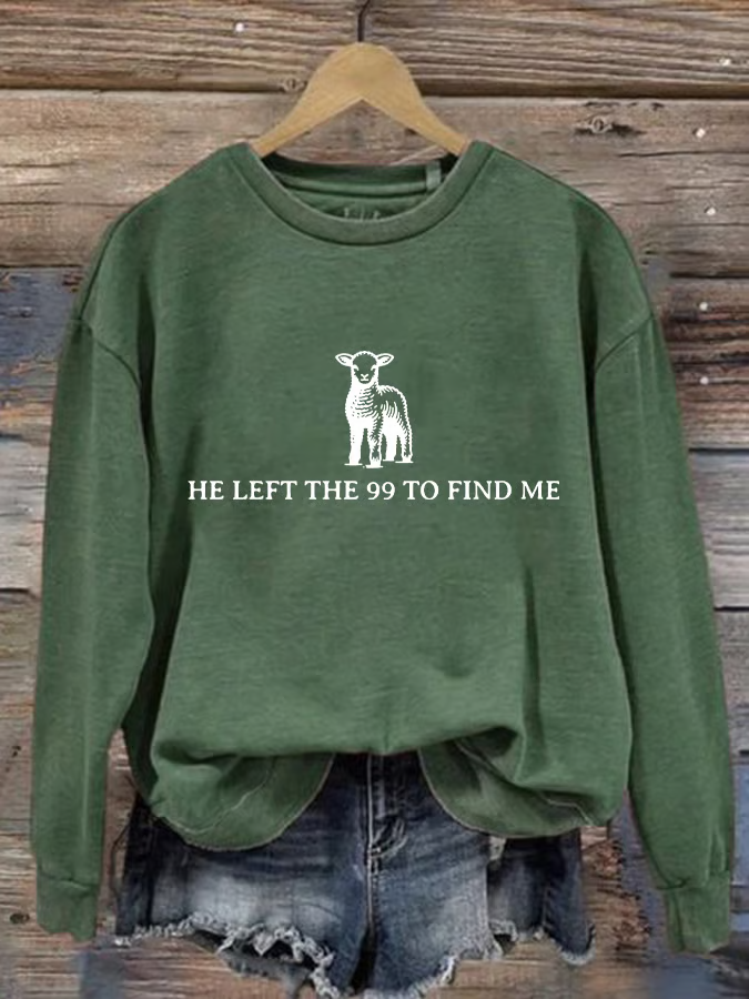 Lässig Rundhals Textbriefe Sweatshirt