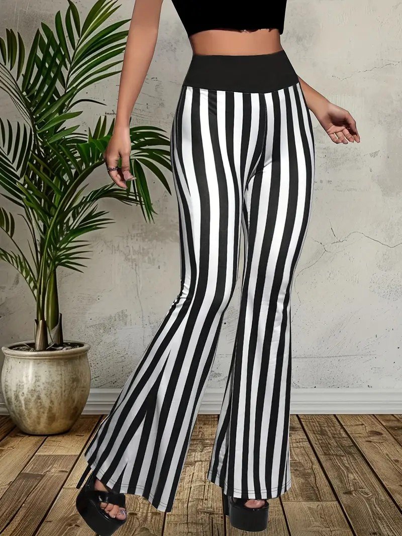 Damen Gestreift Lang Hose Lässig Frühling/Herbst Hose