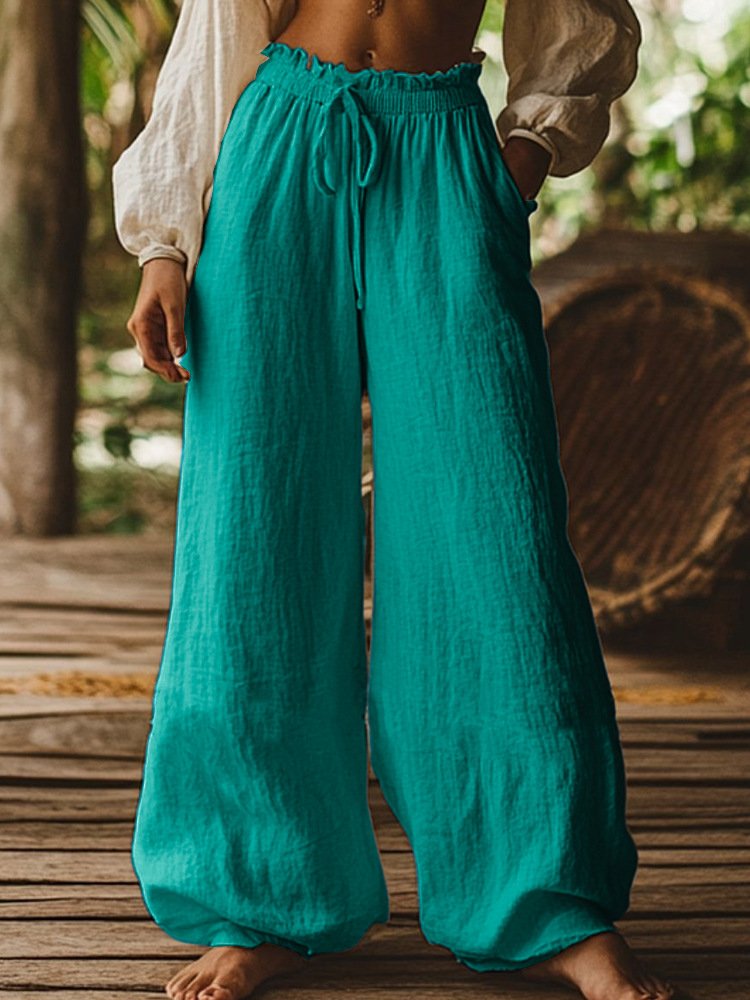 Damen Unifarben Lang Hose Lässig Frühling/Herbst Hose