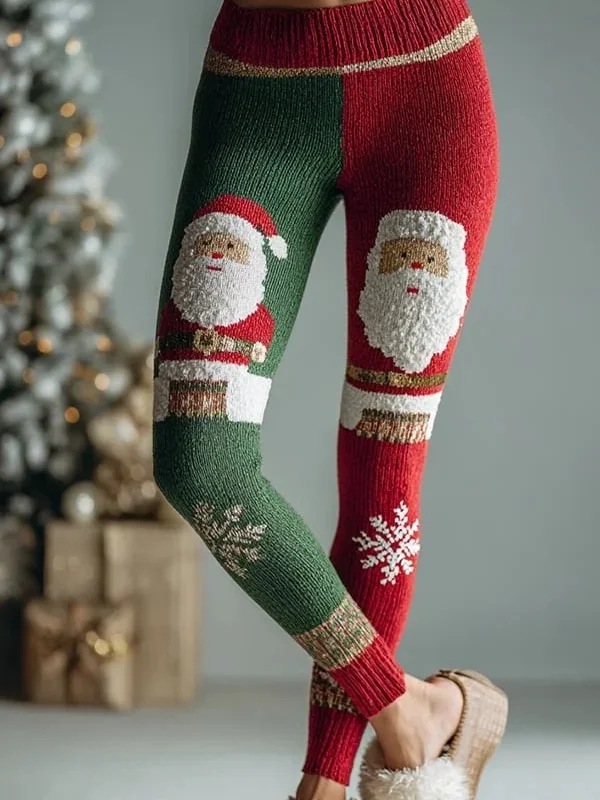 Damen Weihnachten Retro Frühling/Herbst Knöchelhose Leggings